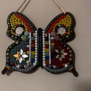 Colorful Mosaic Butterfly Wall Art